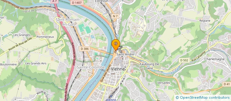 localisation de l'entreprise 2RF à VIENNE