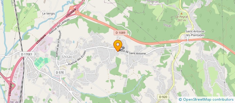 localisation de l'entreprise 2RM  USSAC