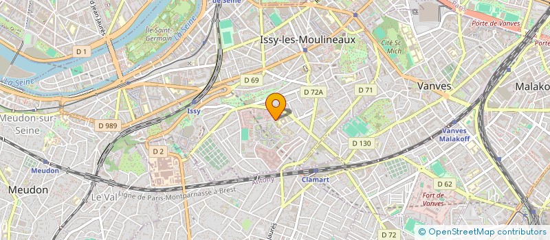 localisation de l'entreprise 2RM INVEST à ISSY-LES-MOULINEAUX