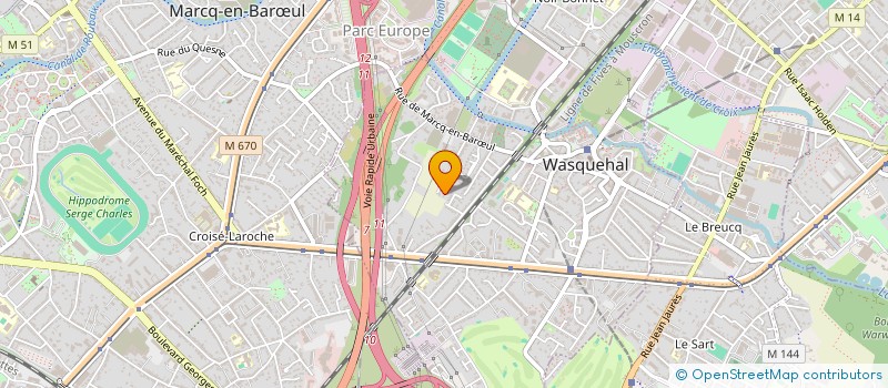 localisation de l'entreprise 2RPM INVEST à WASQUEHAL