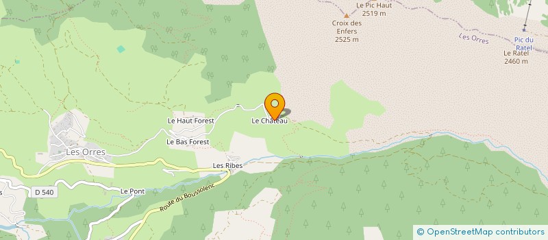 localisation de l'entreprise 2RS à LES ORRES