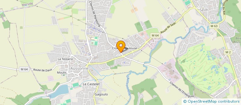 localisation de l'entreprise 2S  AUSSONNE