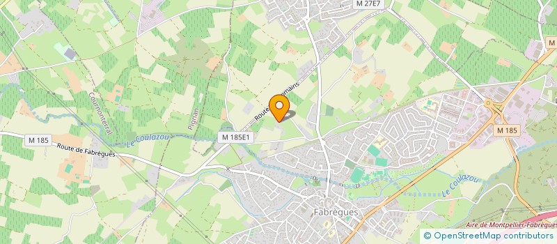 localisation de l'entreprise 2S  FABREGUES