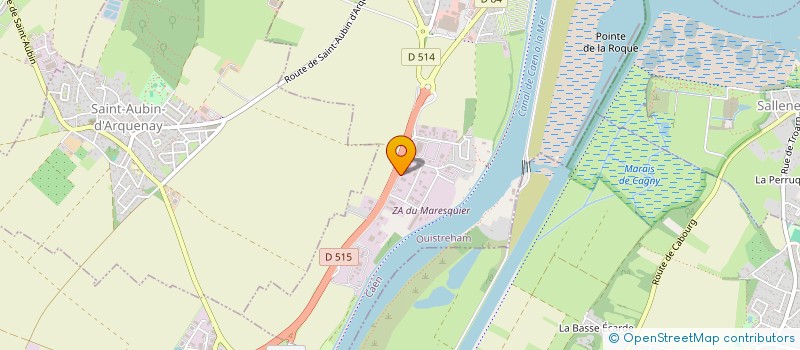 localisation de l'entreprise 2S  OUISTREHAM