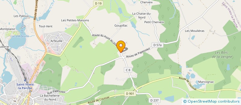 localisation de l'entreprise 2S à SAINT-YRIEIX-LA-PERCHE