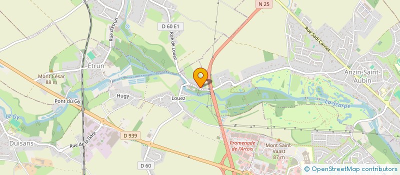 localisation de l'entreprise 2S  DUISANS