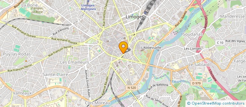 localisation de l'entreprise 2S à LIMOGES