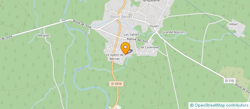 localisation de l'entreprise 2S ADMIN & GESTION  BELIN-BELIET