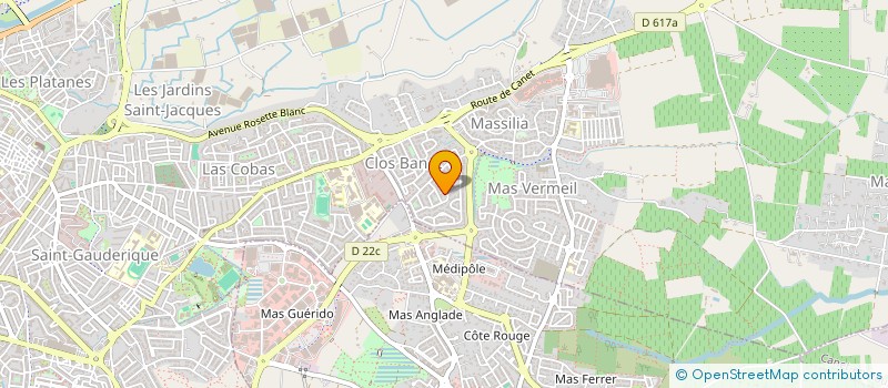 localisation de l'entreprise 2S. AS  CABESTANY