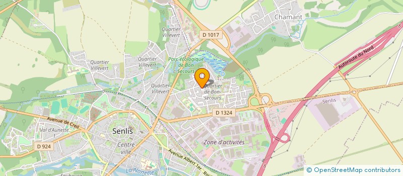 localisation de l'entreprise 2S CONCEPT  SENLIS