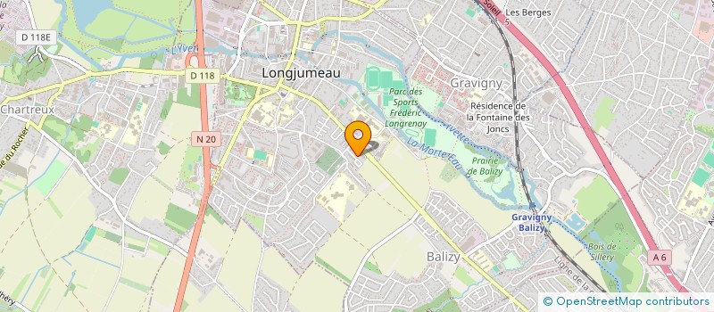 localisation de l'entreprise 2S ENVIRONNEMENT à LONGJUMEAU