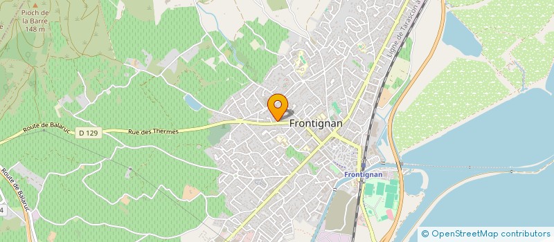 localisation de l'entreprise 2S'IMMO à FRONTIGNAN