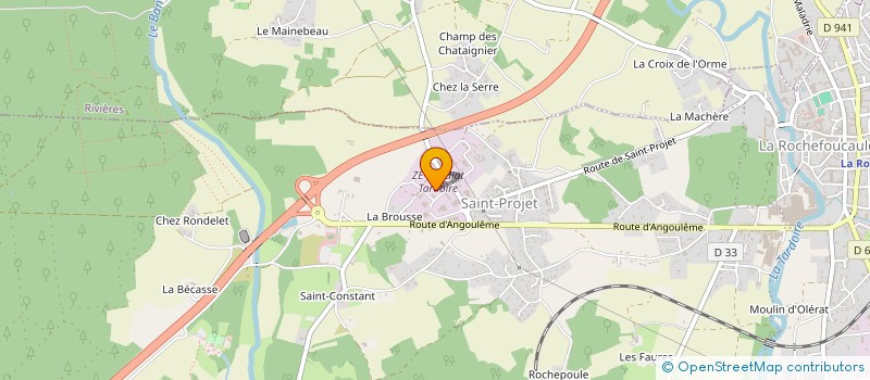localisation de l'entreprise 2S IMMOBILIER à LA ROCHEFOUCAULD-EN-ANGOUMOIS