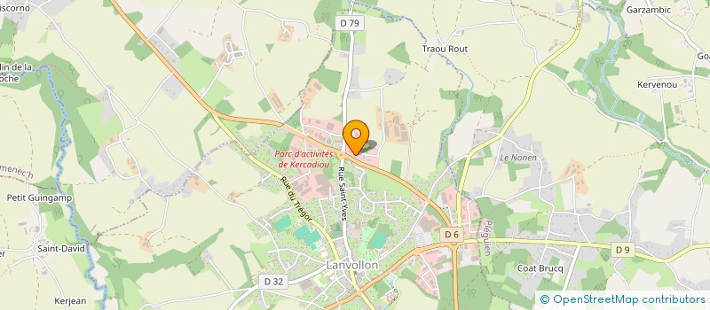 localisation de l'entreprise 2S LOCATION  LANVOLLON