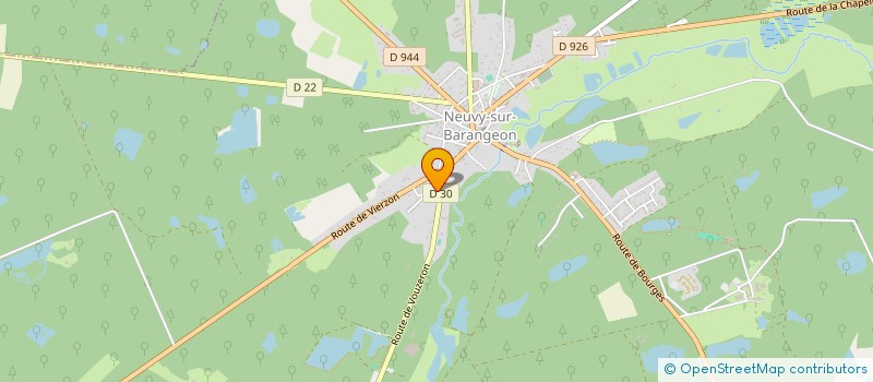 localisation de l'entreprise 2S PROD  NEUVY-SUR-BARANGEON