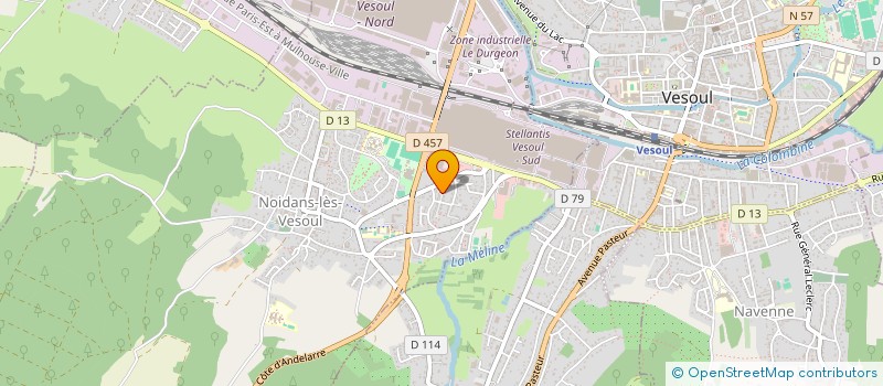 localisation de l'entreprise 2S REGIE  NOIDANS-LES-VESOUL