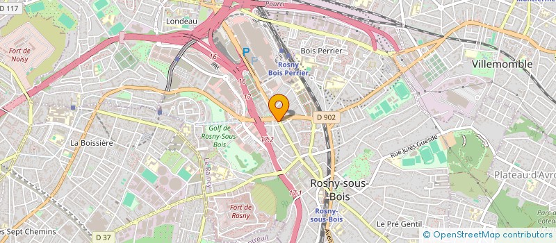 localisation de l'entreprise 2S STOCK SOLUTION à ROSNY-SOUS-BOIS
