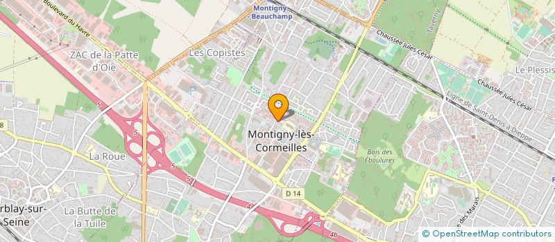 localisation de l'entreprise 2S TRANSPORTS à MONTIGNY-LES-CORMEILLES