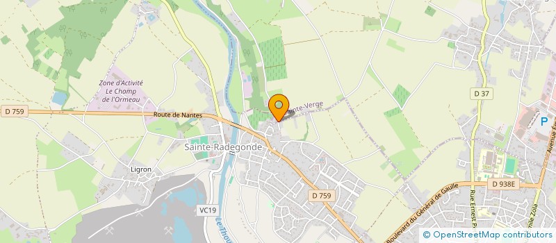 localisation de l'entreprise 2S2F  SAINTE-VERGE