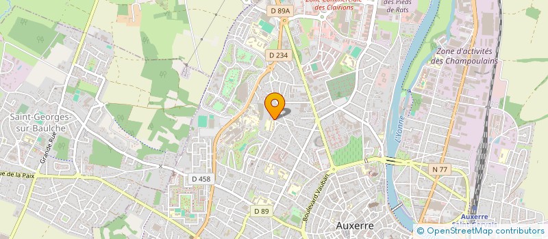 localisation de l'entreprise 2SA  AUXERRE