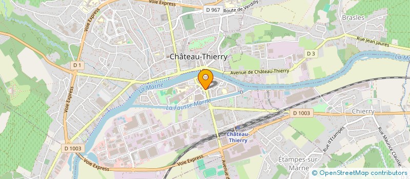 localisation de l'entreprise 2SB INVEST  CHATEAU-THIERRY