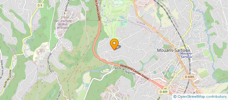 localisation de l'entreprise 2SB K ET H  MOUANS-SARTOUX