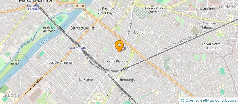 localisation de l'entreprise 2SB SECURITE à SARTROUVILLE