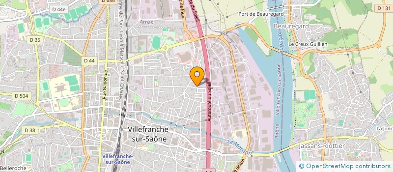 localisation de l'entreprise 2SBD  VILLEFRANCHE-SUR-SAONE