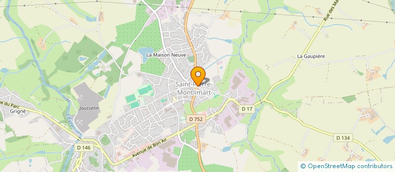 localisation de l'entreprise 2SBG à MONTREVAULT-SUR-EVRE