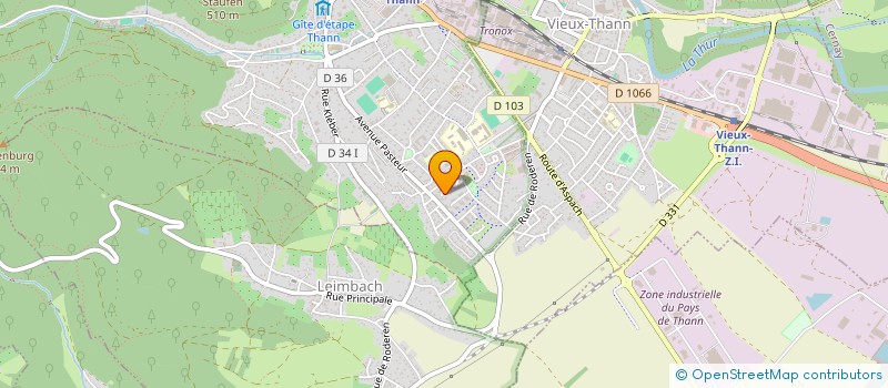 localisation de l'entreprise 2SEI  THANN