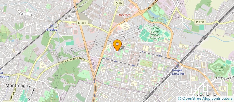 localisation de l'entreprise 2SERL  SARCELLES