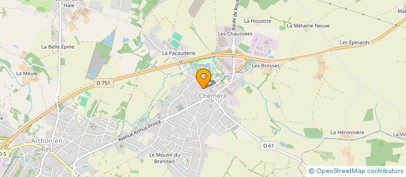 localisation de l'entreprise 2SL  CHAUMES-EN-RETZ