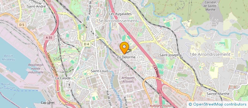localisation de l'entreprise 2SMA à MARSEILLE