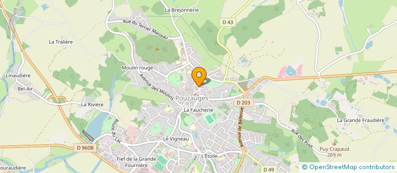 localisation de l'entreprise 2SN  POUZAUGES