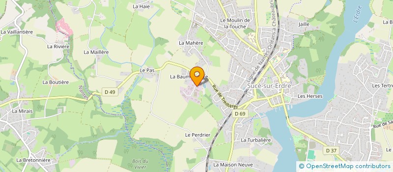 localisation de l'entreprise 2SPM INVEST  SUCE-SUR-ERDRE