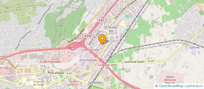 localisation de l'entreprise 2SRI  LA GARDE