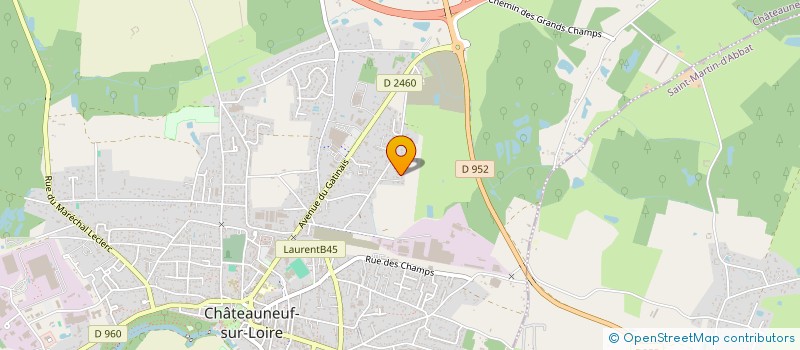 localisation de l'entreprise 2STL IMMO  CHATEAUNEUF-SUR-LOIRE