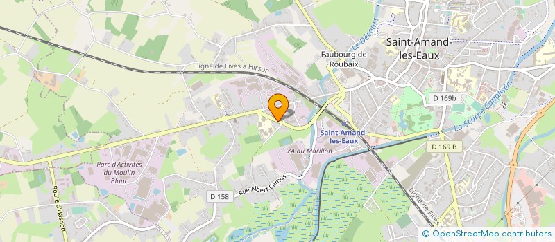 localisation de l'entreprise 2SW à ST AMAND-LES-EAUX
