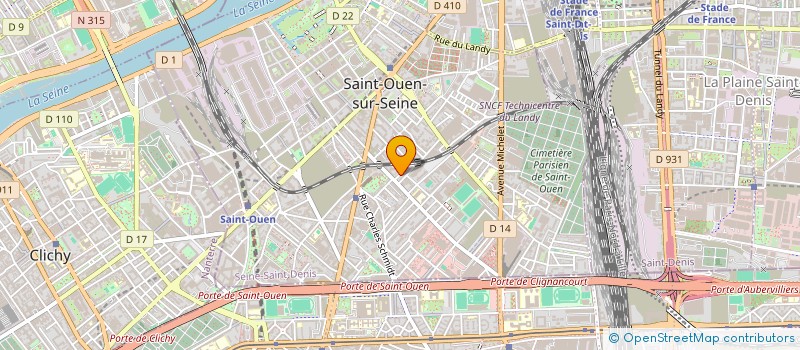 localisation de l'entreprise 2T BATIMENT à SAINT-OUEN-SUR-SEINE