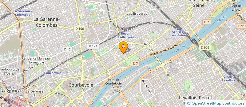 localisation de l'entreprise 2T VIDEO à COURBEVOIE