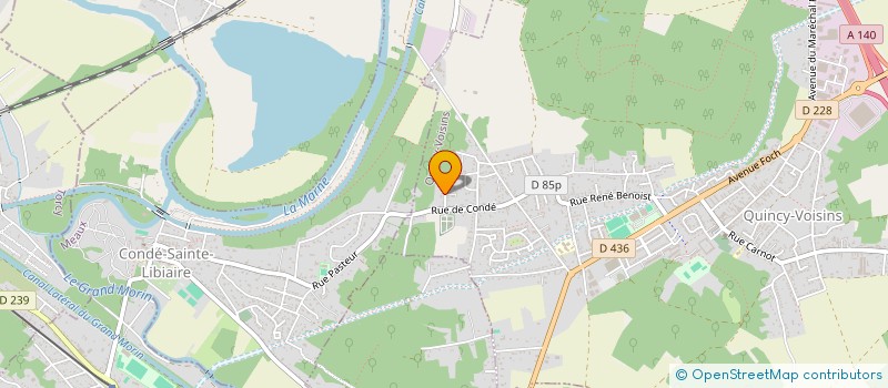 localisation de l'entreprise 2T2M  QUINCY-VOISINS