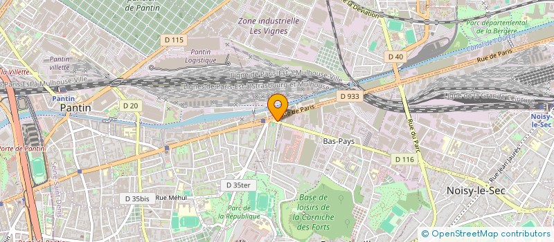 localisation de l'entreprise 2TBAT  PANTIN