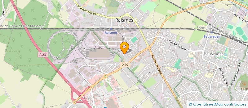 localisation de l'entreprise 2TC RAISMES  RAISMES