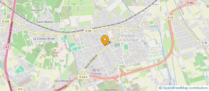 localisation de l'entreprise 2TD IMMO  ENTRAIGUES-SUR-LA-SORGUE