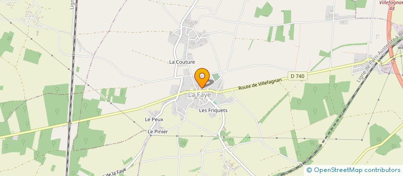 localisation de l'entreprise 2TDIMMO à LA FAYE