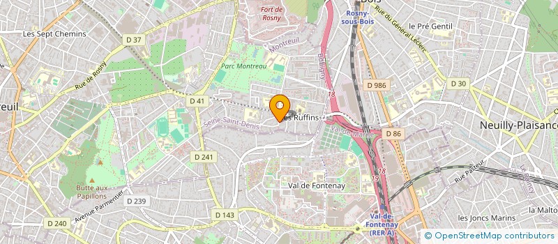 localisation de l'entreprise 2TEP à MONTREUIL