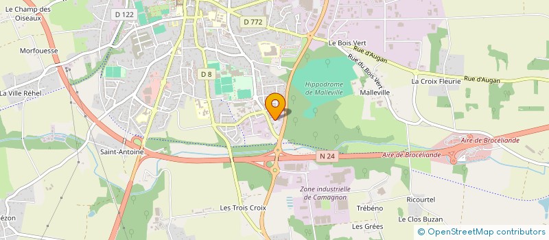 localisation de l'entreprise 2TL  PLOERMEL