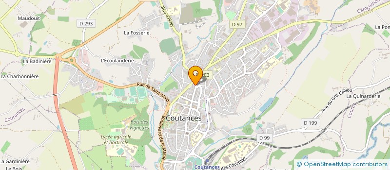 localisation de l'entreprise 2TPF  COUTANCES