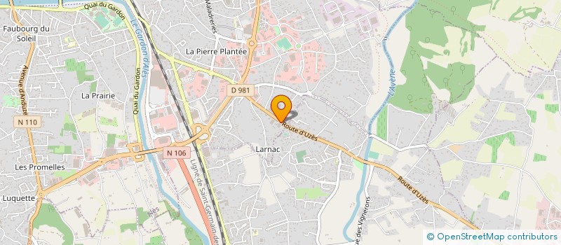 localisation de l'entreprise 2V  ALES