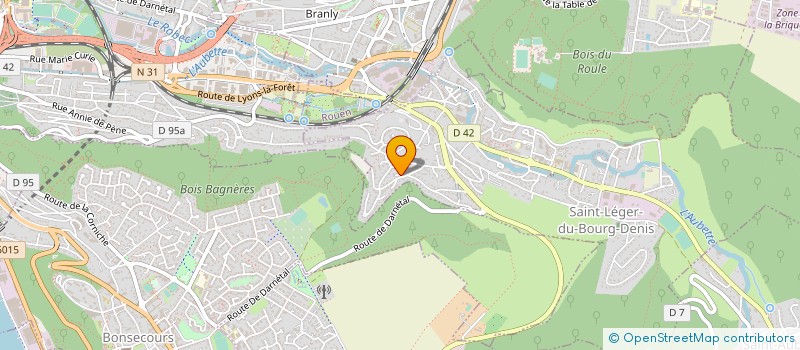 localisation de l'entreprise 2V.A.L.C.  SAINT-LEGER-DU-BOURG-DENIS